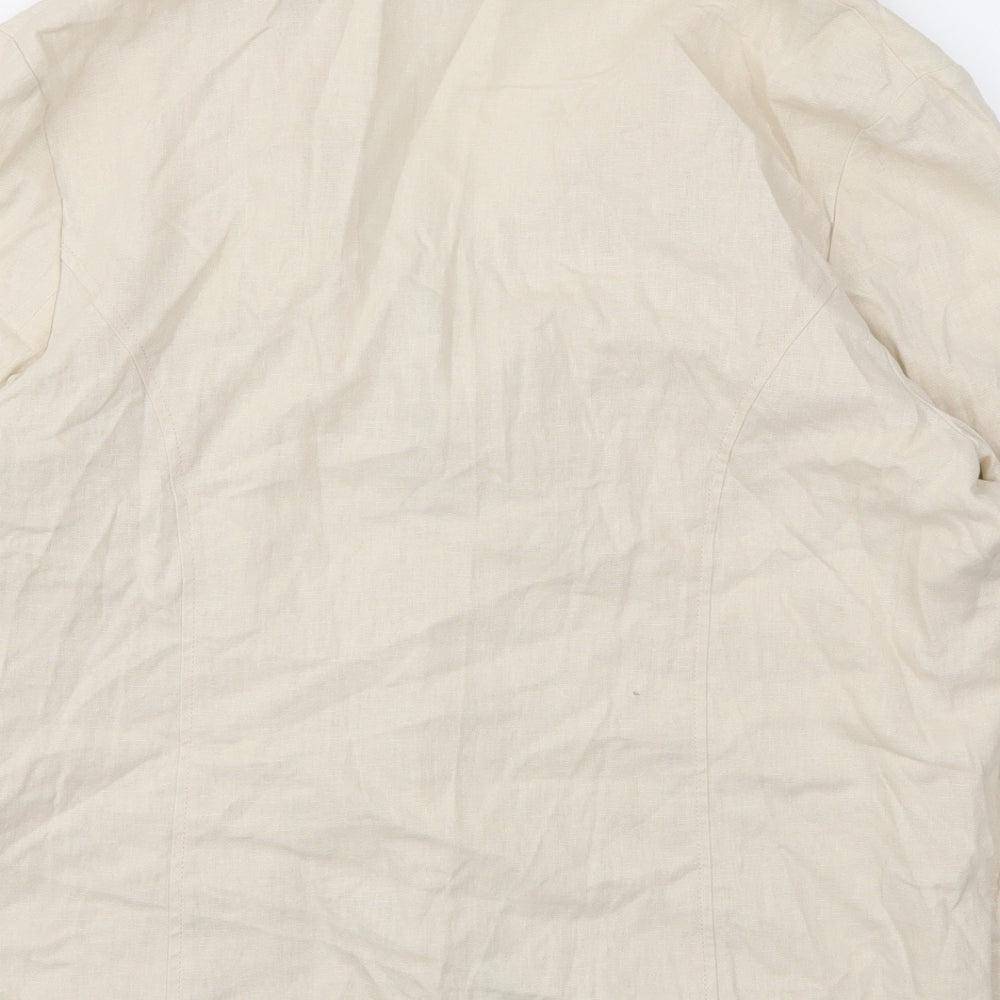 ISLE Womens Beige   Jacket Blazer Size 20