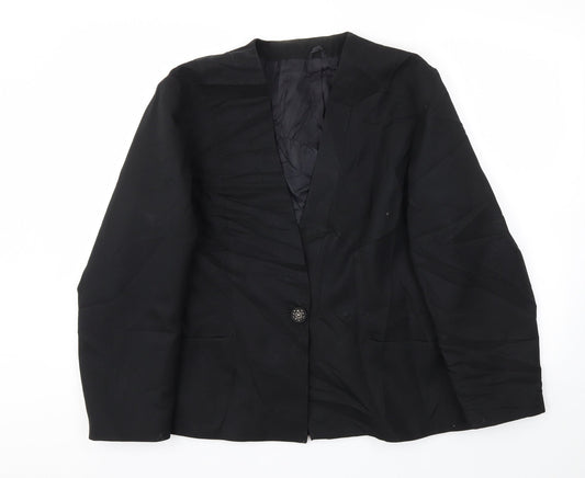 Preworn Womens Blue   Jacket Blazer Size 46