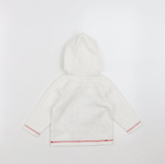 M&Co Girls White   Pullover Jumper Size 6-9 Months  - penguin