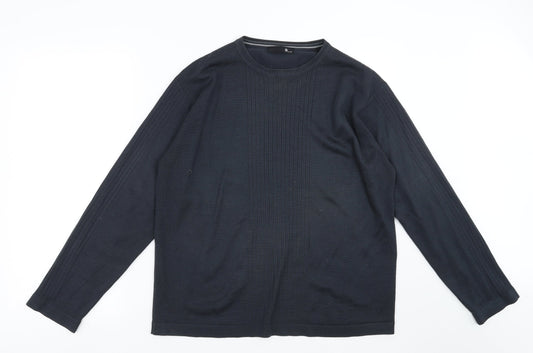 BHS Mens Blue   Pullover Jumper Size M