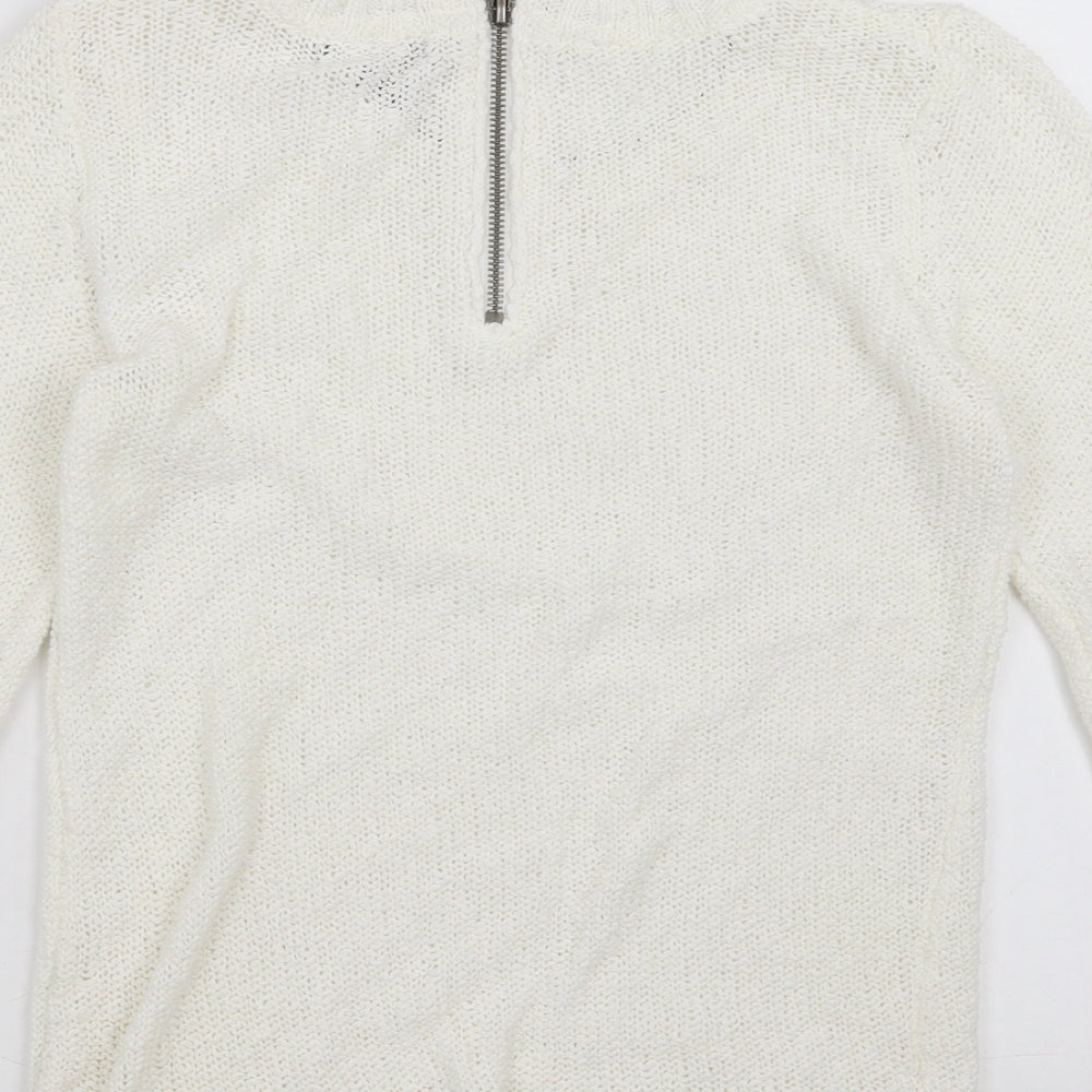 H&M Womens White   Pullover Jumper Size XS