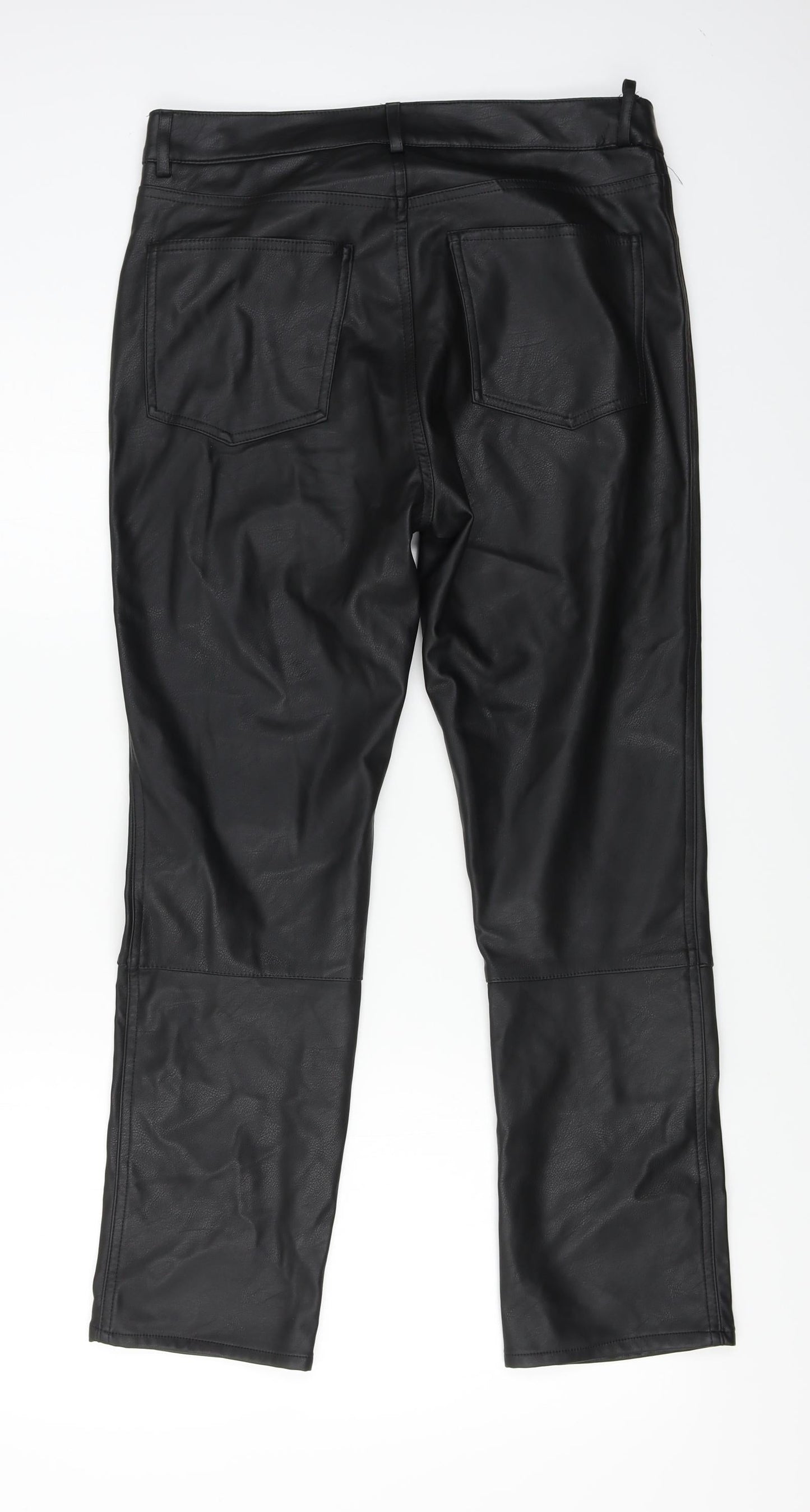 H&M  Womens Black   Trousers  Size 12 L24 in
