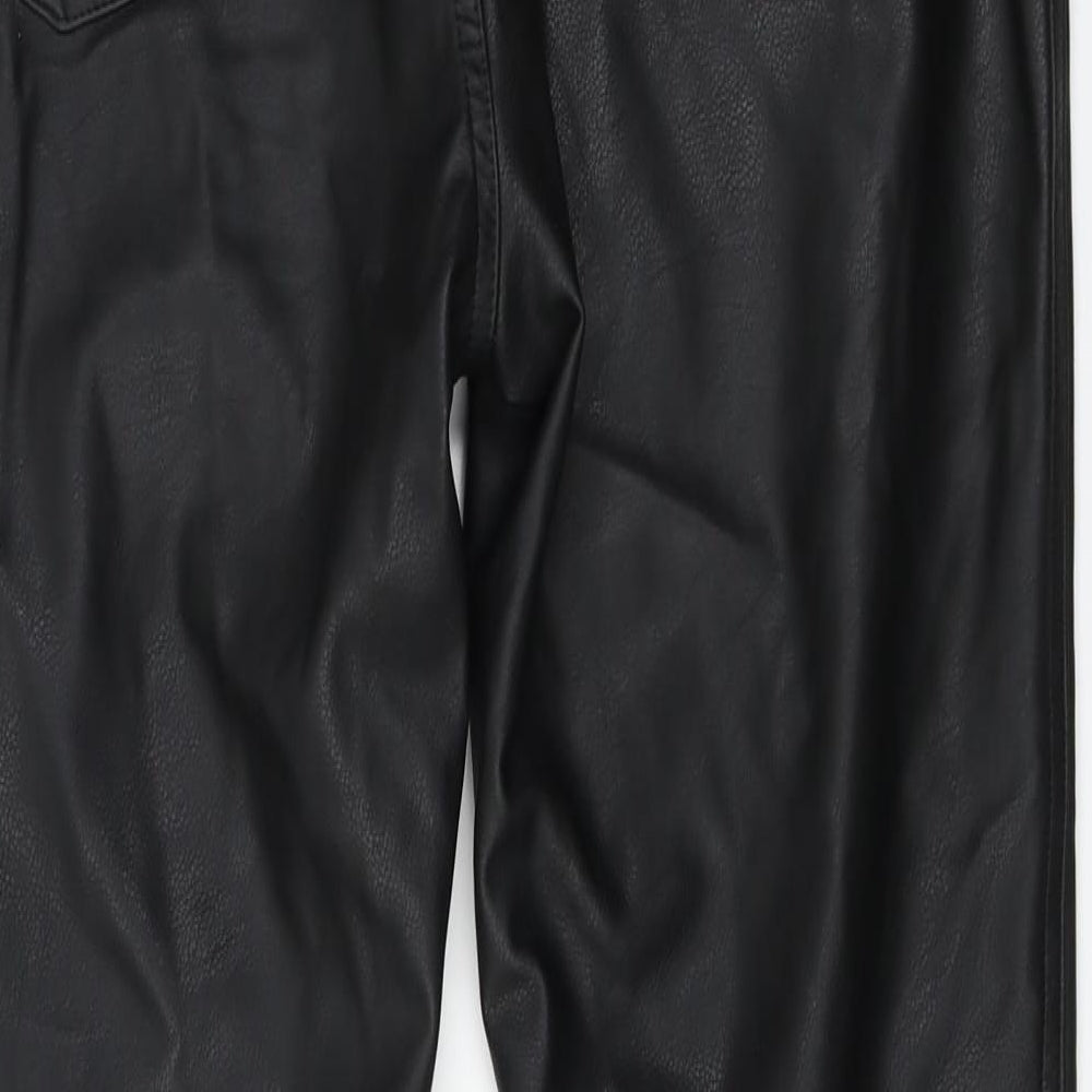 H&M  Womens Black   Trousers  Size 12 L24 in