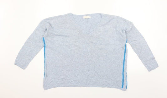 sarta Womens Blue   Pullover Jumper One Size