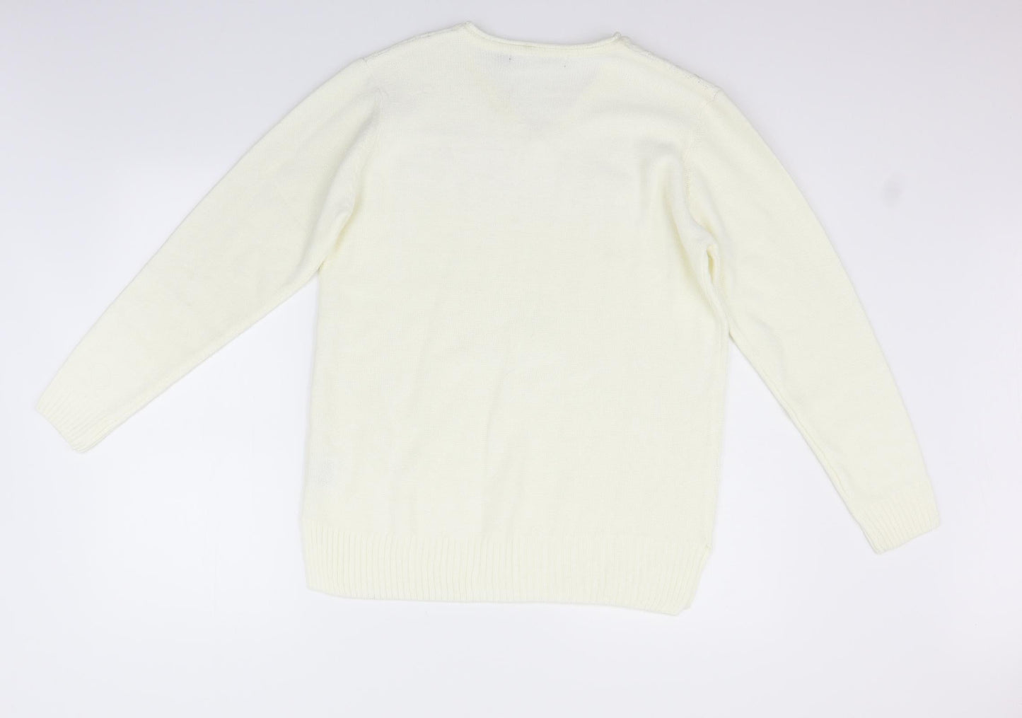 EWM Womens Beige   Pullover Jumper Size M
