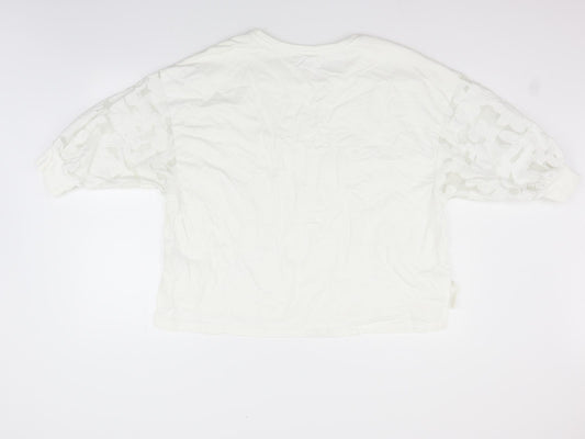 NEXT Womens White   Pullover Jumper Size 14  - washable marks