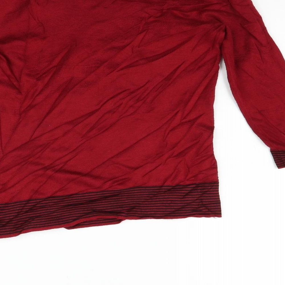 Debenhams Womens Red   Pullover Jumper Size 8