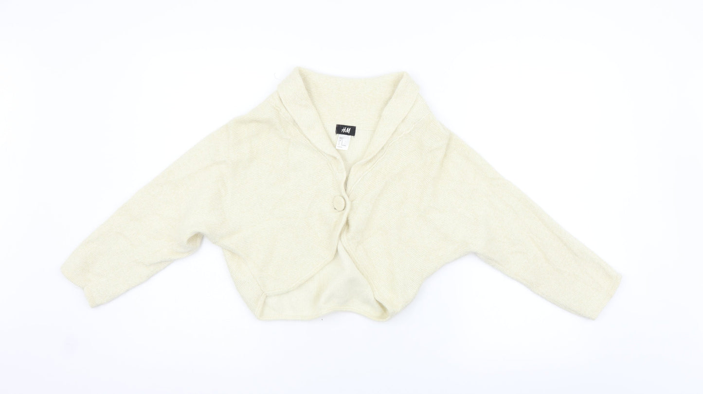 H&M Womens Beige   Cardigan Jumper Size M