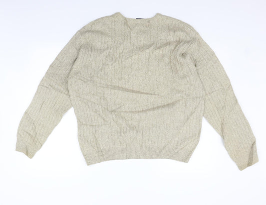 Causal Club Mens Beige   Pullover Jumper Size S