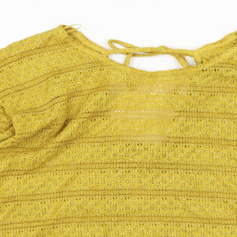 NEXT Womens Yellow   Pullover Jumper Size 12