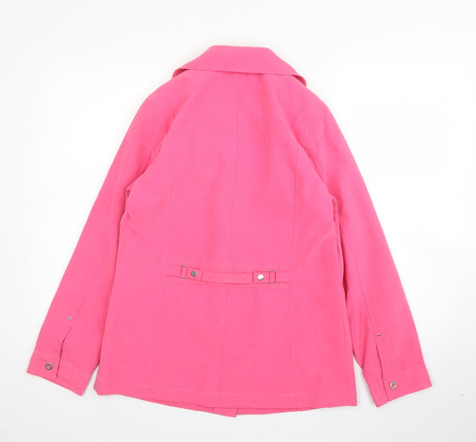Klassik Womens Pink   Overcoat Coat Size 10