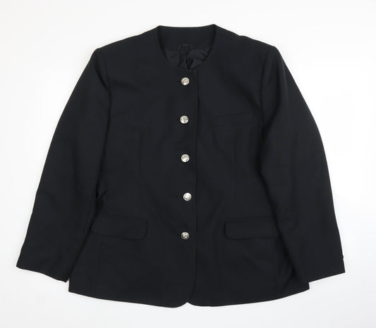 Preworn Womens Black   Jacket Suit Jacket Size 18