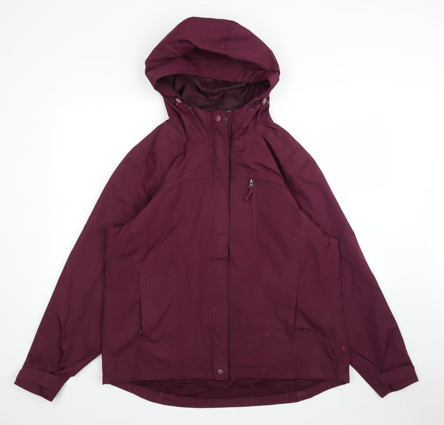 EWM Womens Purple   Rain Coat Coat Size L