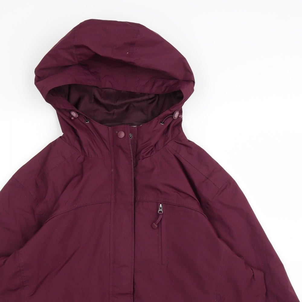 EWM Womens Purple   Rain Coat Coat Size L