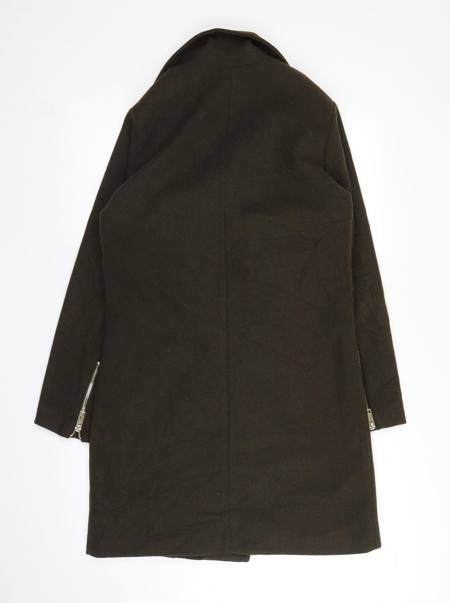 New Look Womens Green   Biker Coat Size 6