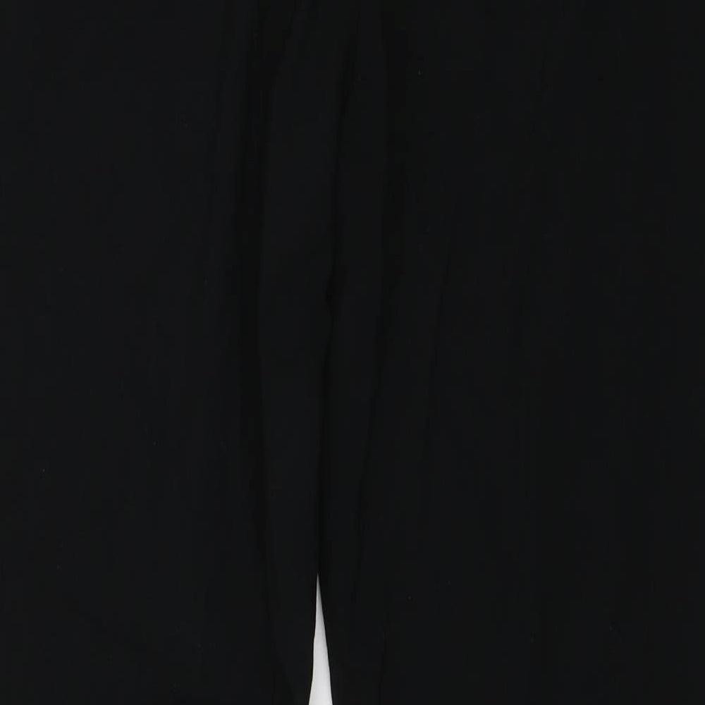 M&S Womens Black   Trousers  Size 12 L28 in