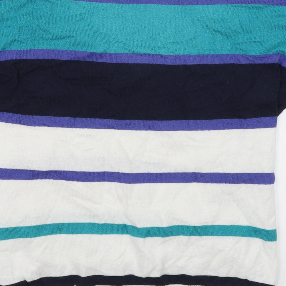 MNG BASICS Womens Multicoloured Striped  Pullover Jumper Size M