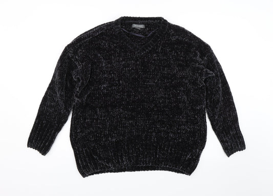Primark Womens Black  Knit Pullover Sweatshirt Size S  - Soft