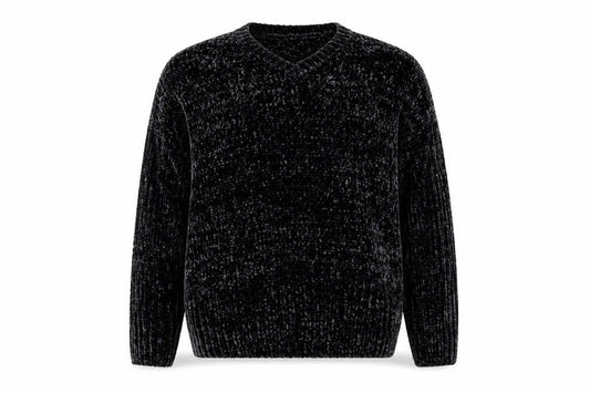 Primark Womens Black  Knit Pullover Sweatshirt Size S  - Soft