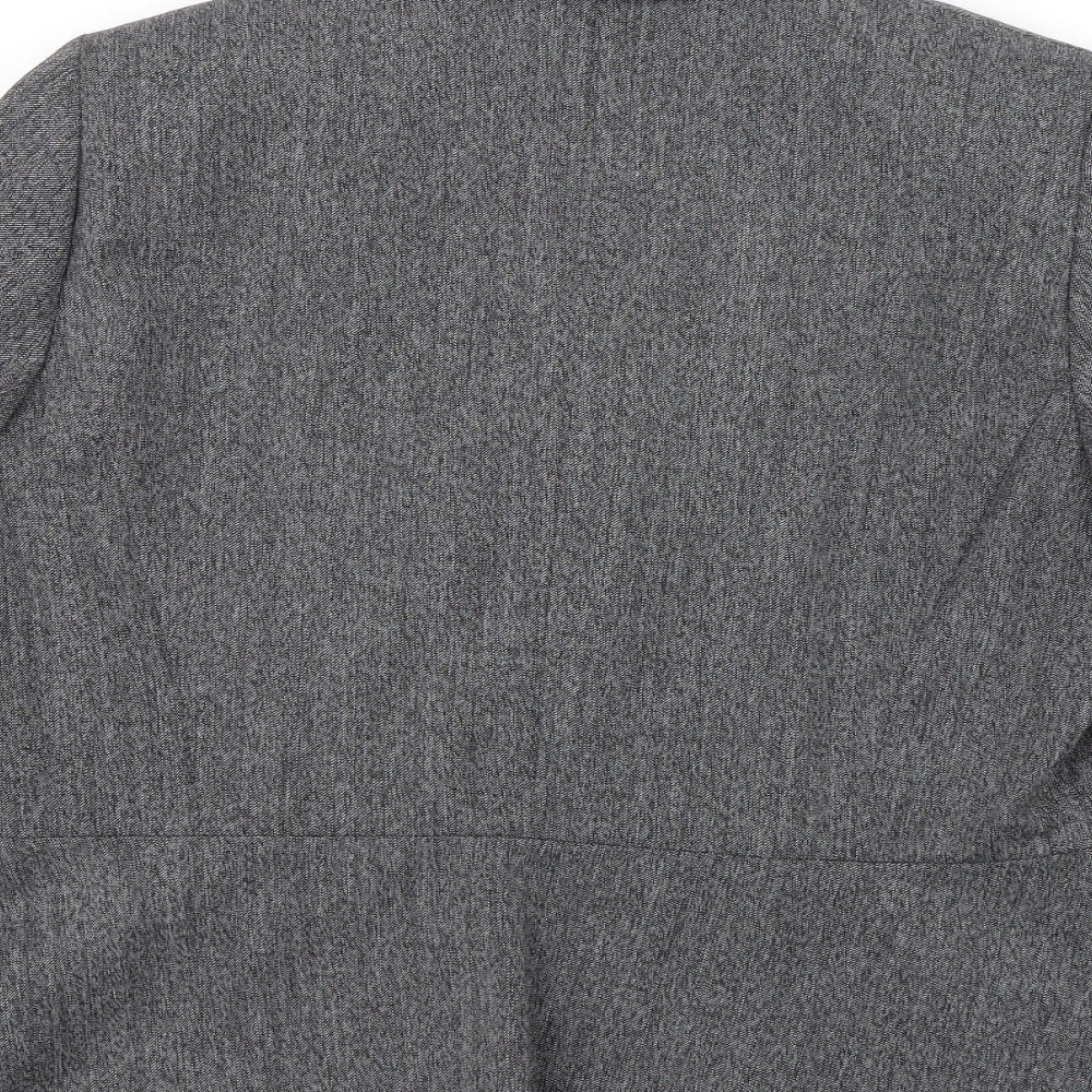 ANNE WEYBURN Womens Grey   Jacket Suit Jacket Size 16