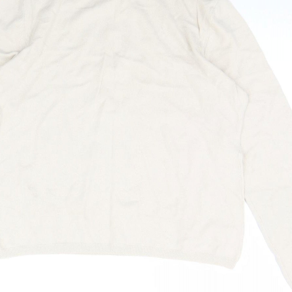 Kenar Womens Ivory   Pullover Jumper Size L