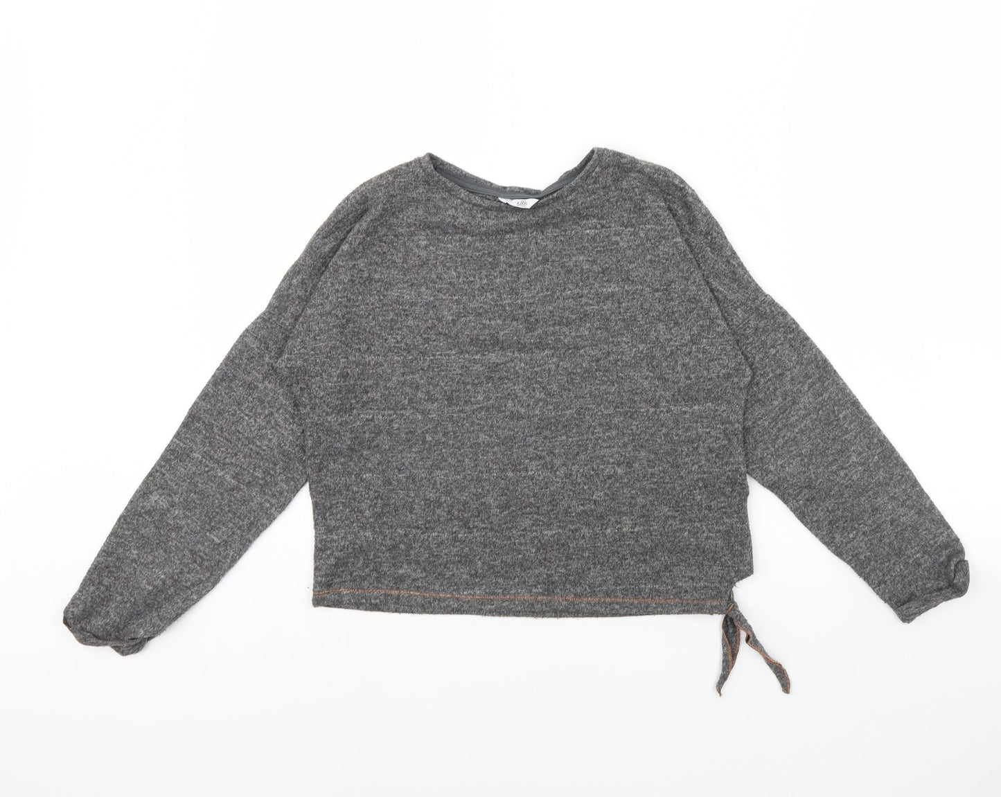 m&s Girls Grey   Pullover Jumper Size 10 Years
