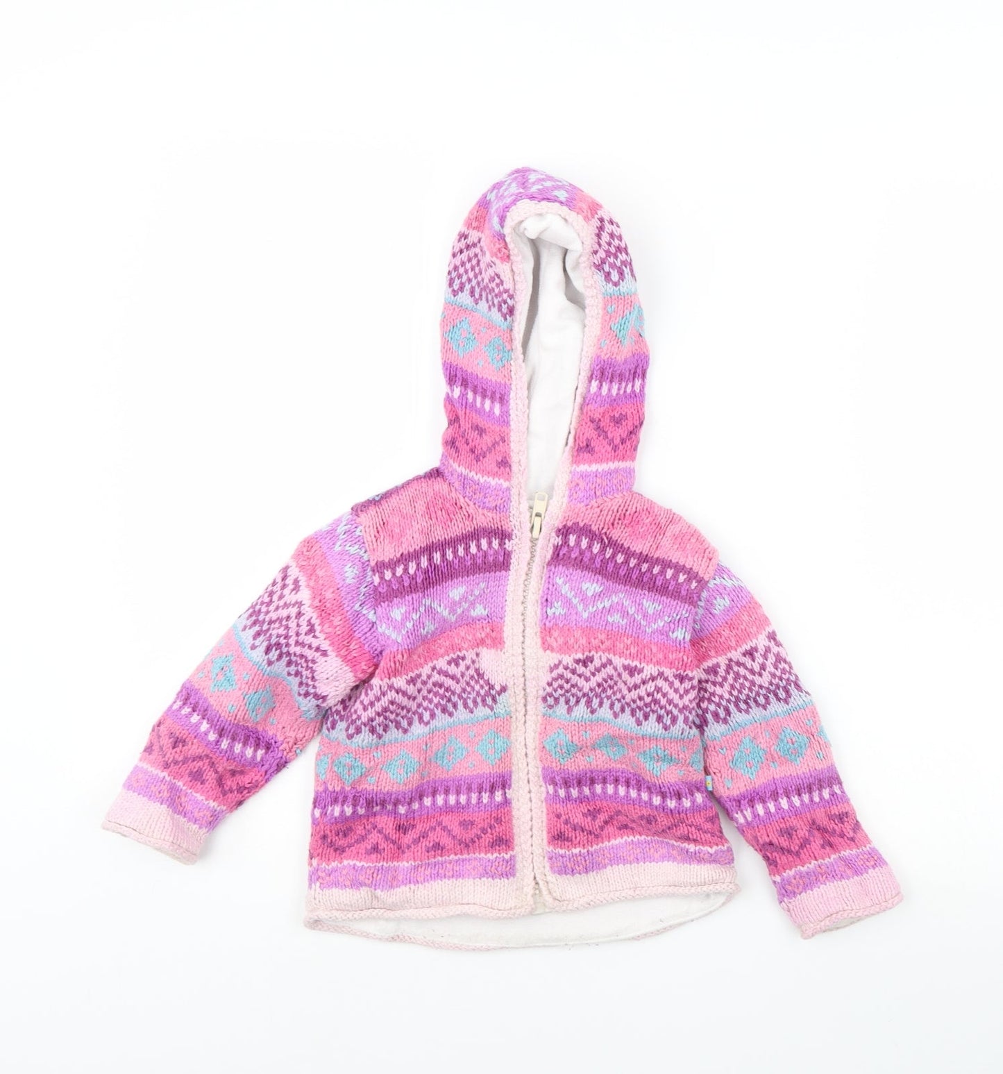 utam  Girls Purple Striped  Jacket  Size M