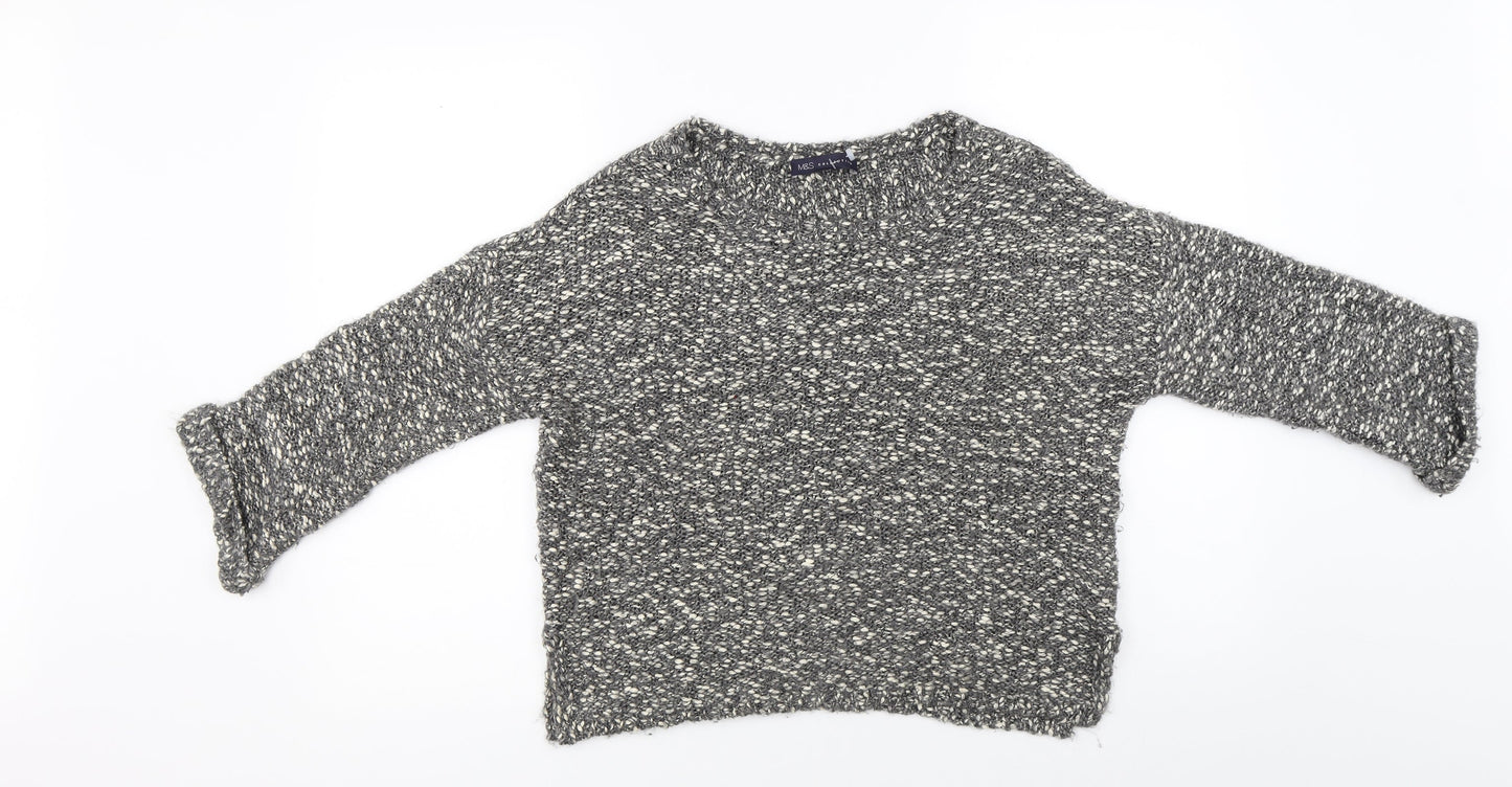 Marks and Spencer Womens Grey   Pullover Jumper Size S