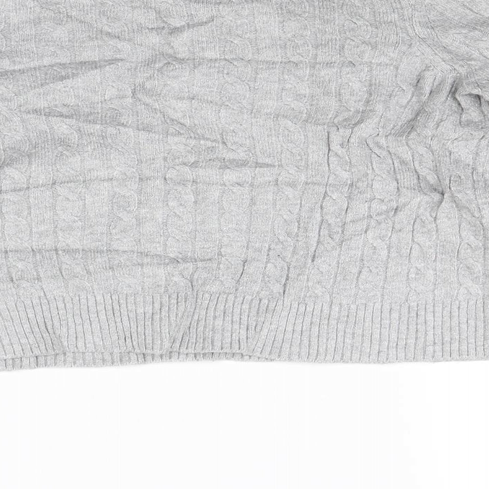 Stradivarius Womens Grey  Knit Pullover Jumper Size S