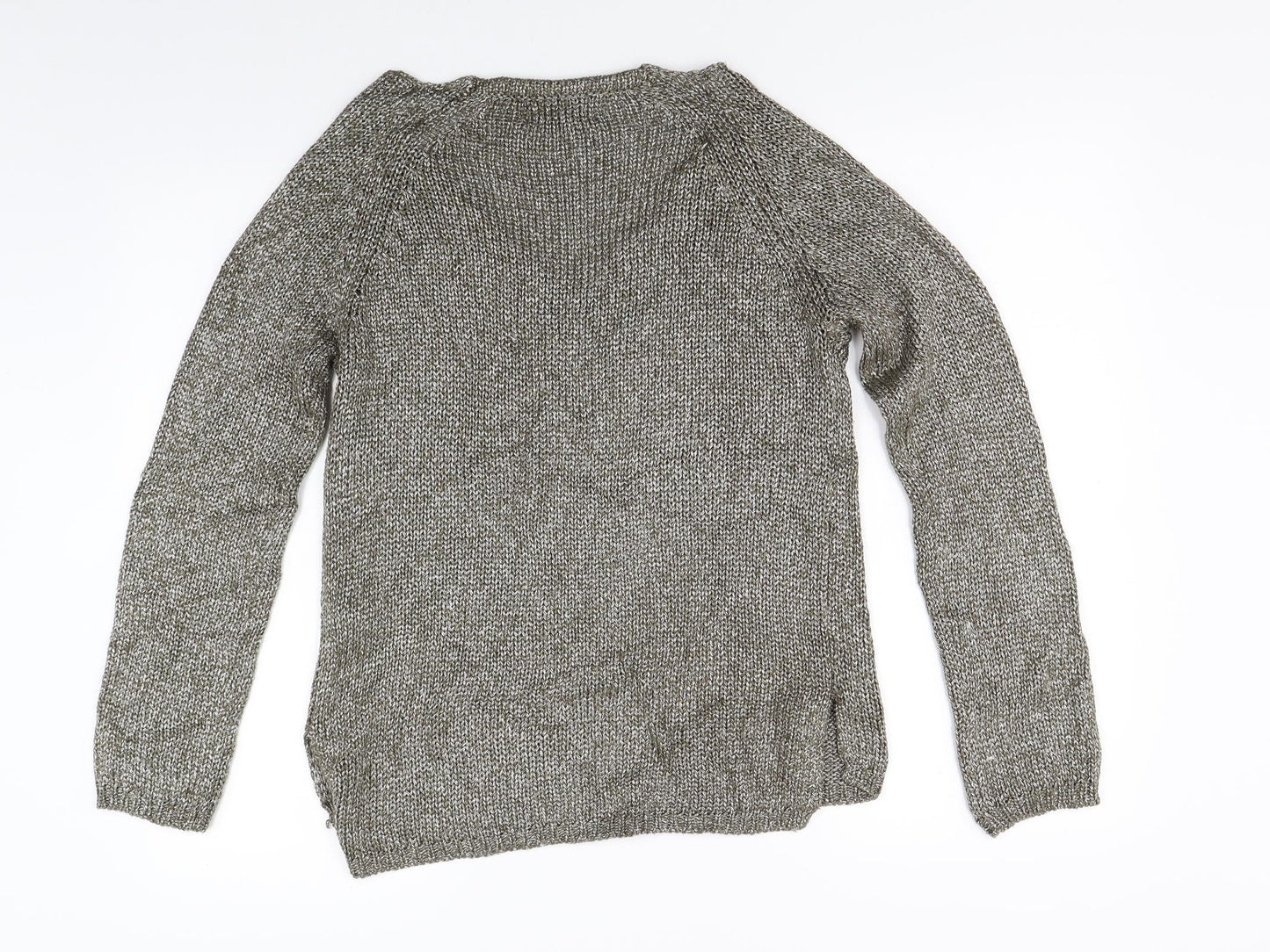 Ax Womens Green  Knit Pullover Jumper Size 8