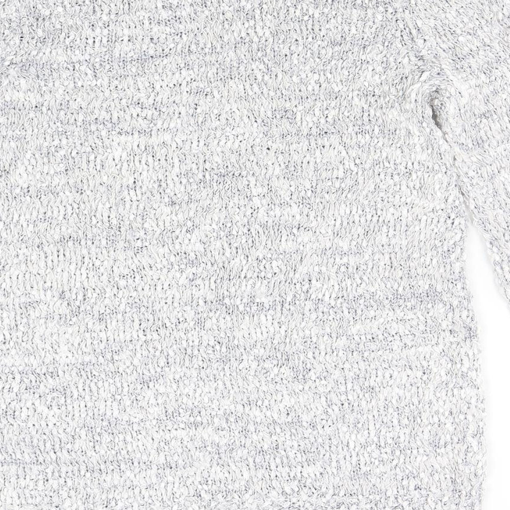Preworn Womens Silver  Knit Pullover Jumper Size S