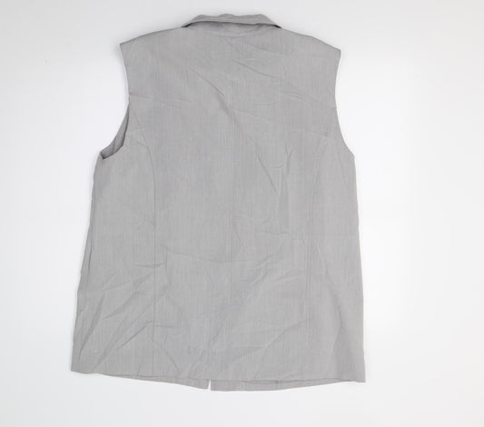 Oscan Womens Grey   Jacket Waistcoat Size 20