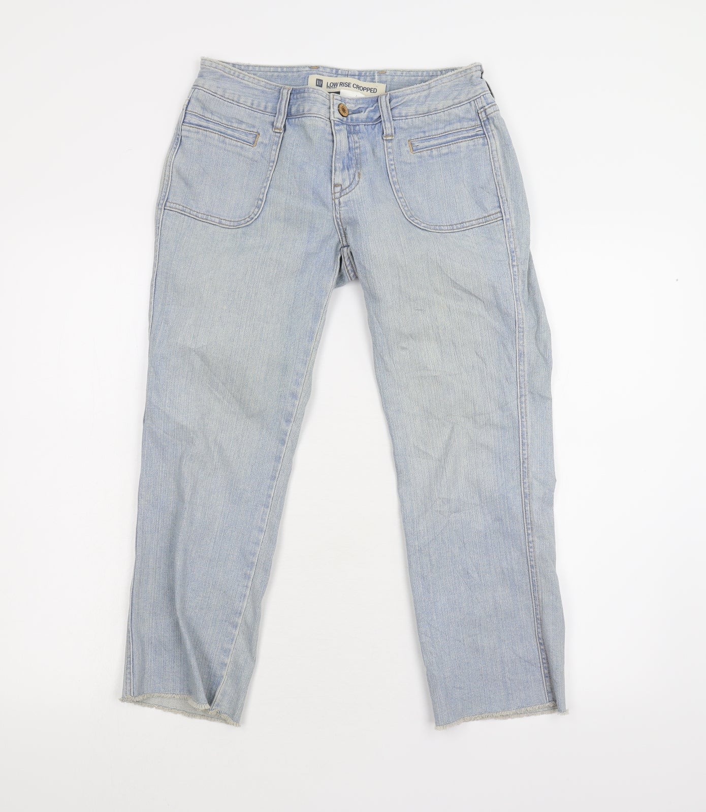 Gap Womens Blue  Denim Cropped Jeans Size 6 L23 in