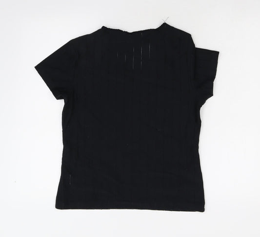 BHS Womens Black   Basic T-Shirt Size 16