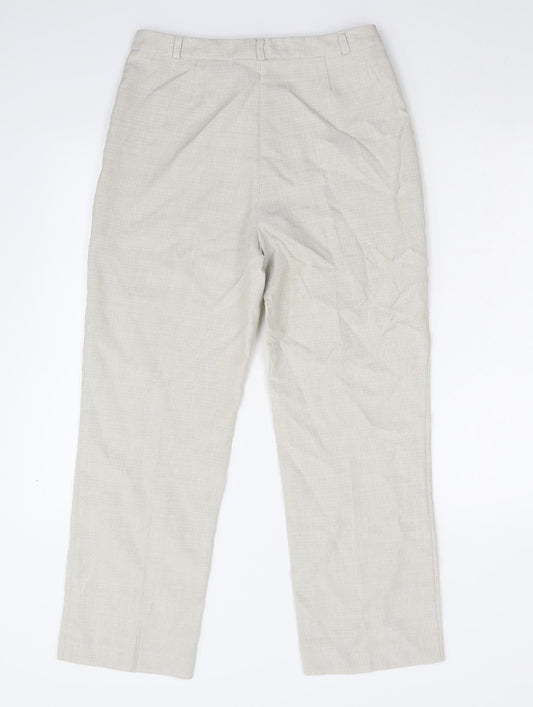 M&S Womens Beige   Trousers  Size 10 L26 in - Short