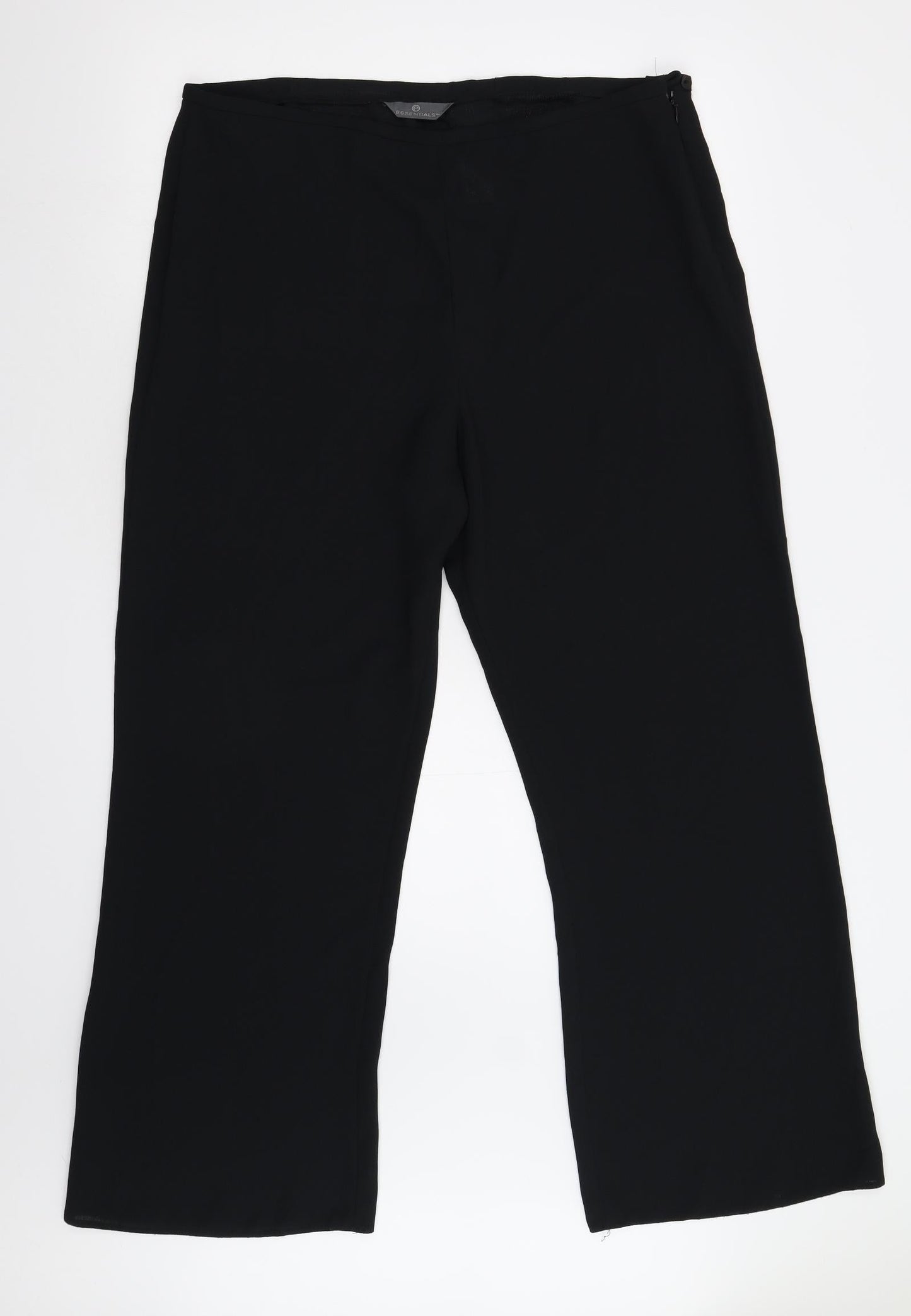 Essentials Womens Black   Trousers  Size 18 L29 in