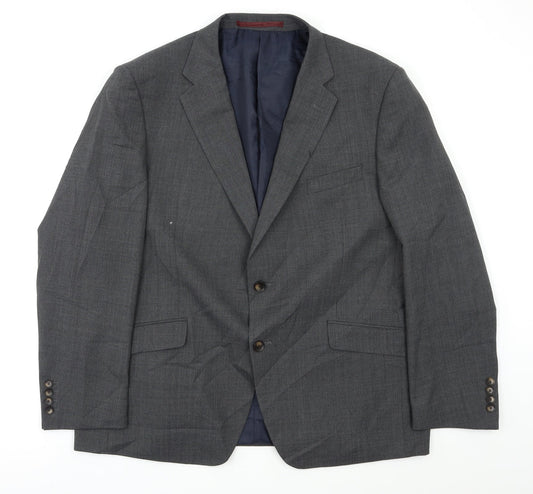 M&S Mens Grey   3 Piece Blazer Size 44