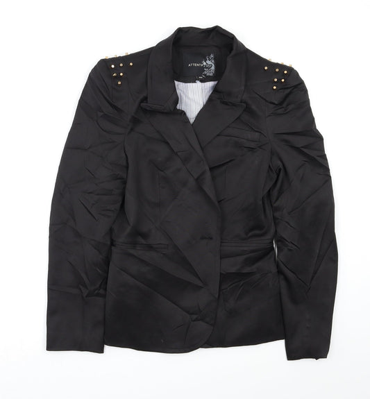 Attentif Womens Black   Jacket Blazer Size 10