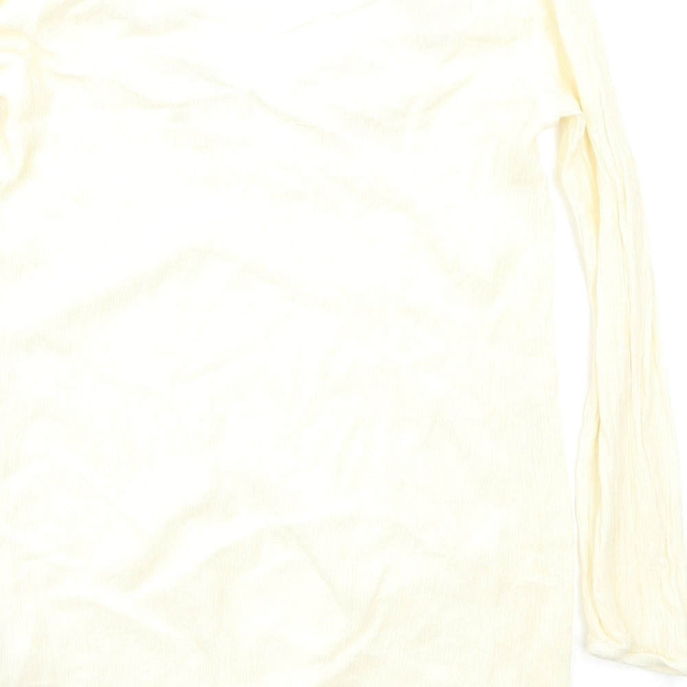 H&M Womens Ivory   Basic Blouse Size 8