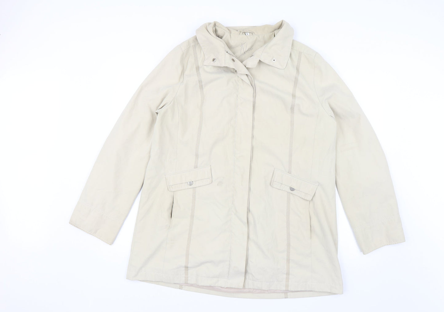 Klass Collection Womens Beige   Jacket  Size L