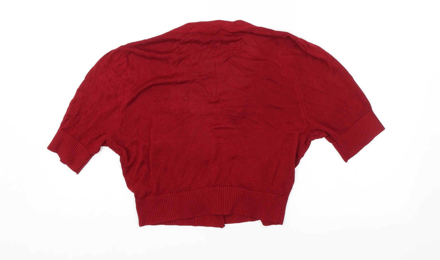 Warehouse Womens Red   Shrug Jumper Size 16