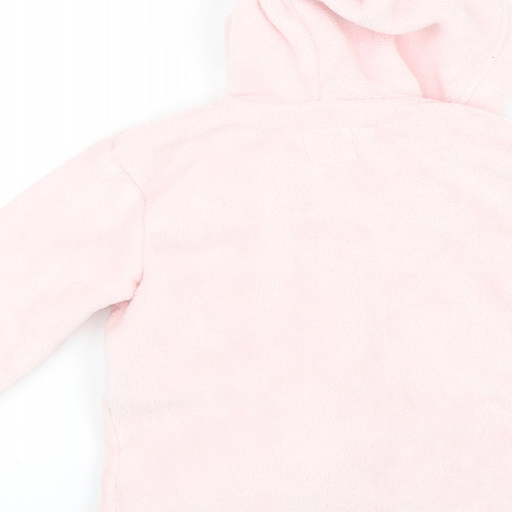 Primark Baby Pink Solid  Kimono Robe Size 6-9 Months
