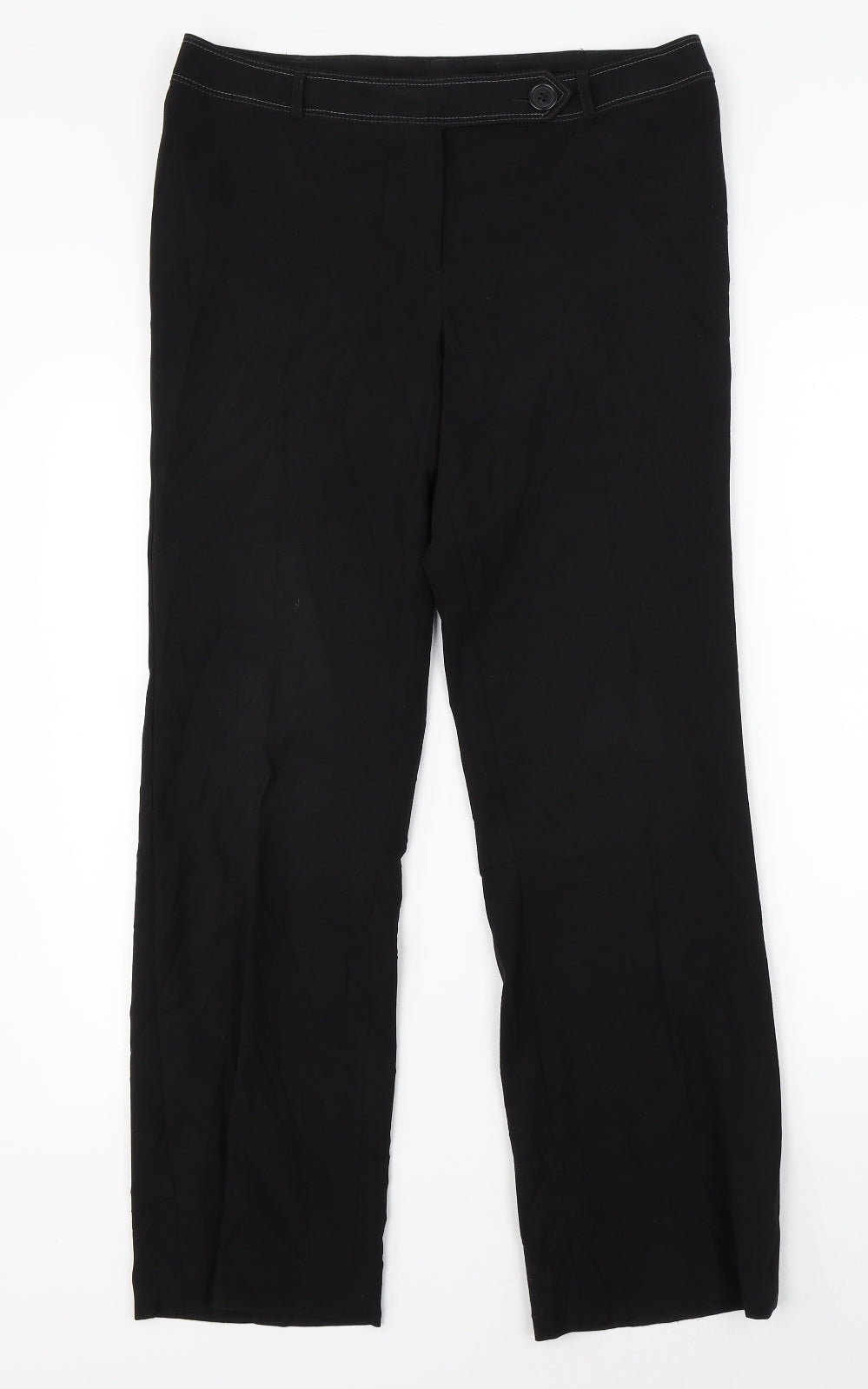 Dorothy Perkins  Womens Black   Dress Pants Trousers Size 12 L29 in