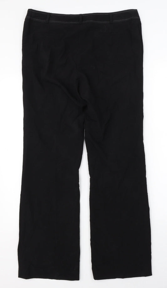 Dorothy Perkins  Womens Black   Dress Pants Trousers Size 12 L29 in