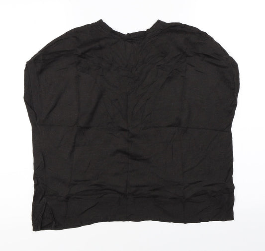 H&M Womens Black   Basic Blouse Size S