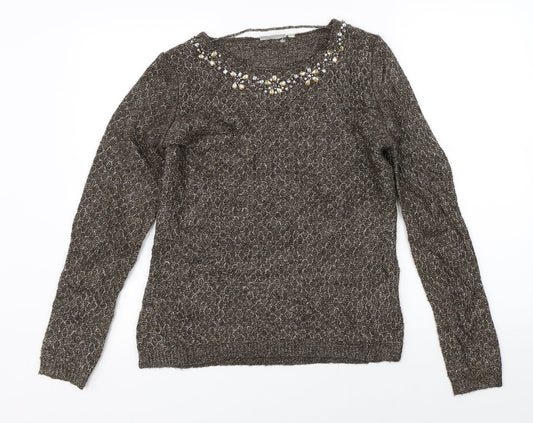 Canada Womens Brown   Pullover Jumper Size S