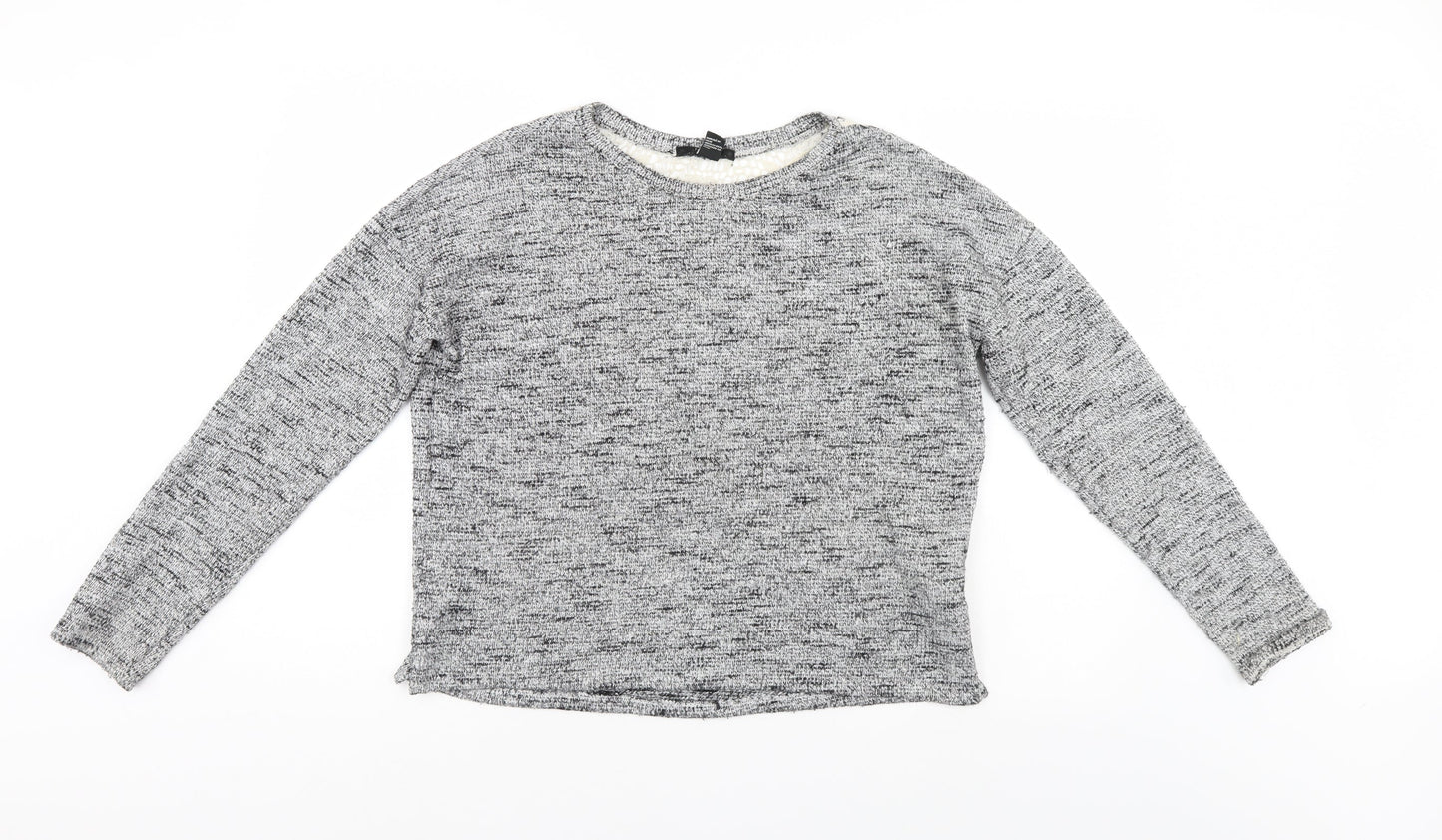 FOREVER 21 Womens Grey   Pullover Jumper Size M