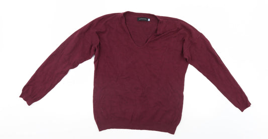 Giordano Womens Purple   Henley Jumper Size 4
