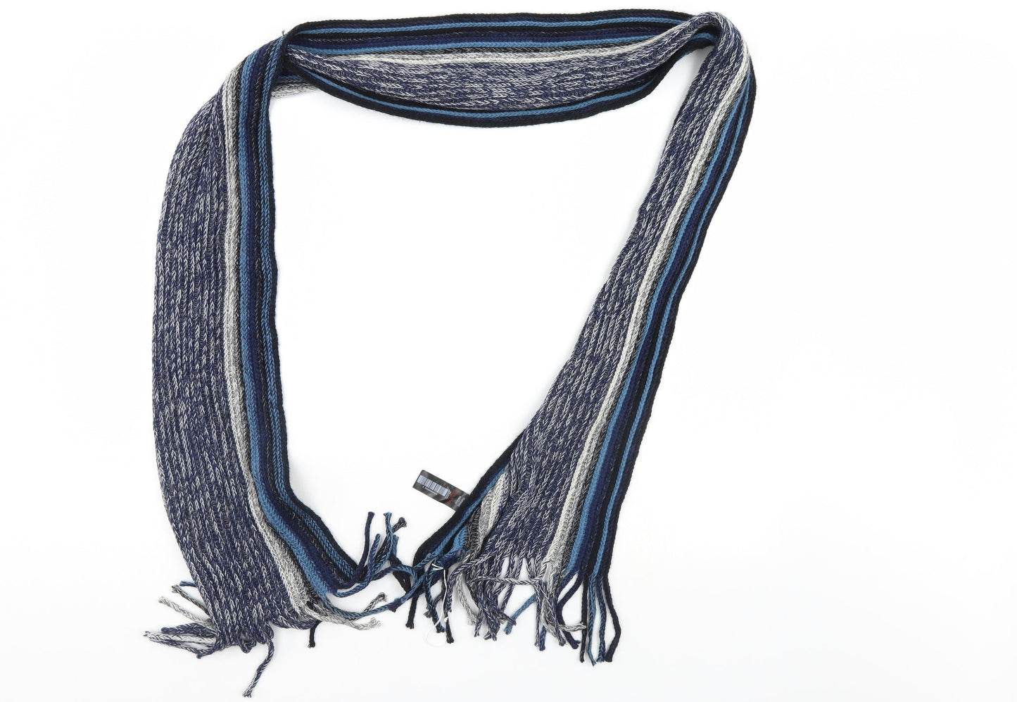 Nutmeg  Blue Striped  Scarf  One Size