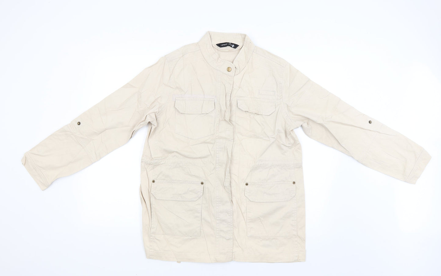 CAPSULE Womens Beige   Jacket Coat Size 14
